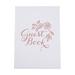 Oriental Trading Company Wedding Guest Book w/ Rose Foil Accents Paper | 7.9 H x 5.7 W x 0.3 D in | Wayfair 13942581