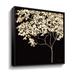 Red Barrel Studio® Gold Shimmer Tree Gallery Wrapped Canvas in Black/Green | 24 H x 24 W x 2 D in | Wayfair 15597732BD0F49C19198781B43514B77