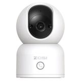 ZOSI 3MP Indoor Wifi 360° PTZ Security Camera for Baby/Pet w/ 2-way Talk, One-Click Call, Remote View in White | 7.6 H x 6.9 W x 3.4 D in | Wayfair