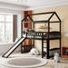 Nestfair Twin Size House Bed Loft Bed with Slide