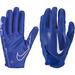 Nike Vapor Jet 7.0 Adult Football Gloves Royal/White