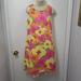 Lilly Pulitzer Dresses | Lily Pulitzer Floral Shift Dress 8 | Color: Pink/Yellow | Size: 8