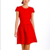Anthropologie Dresses | Anthropologie Girls From Savoy Tonal Stripe Dress | Color: Red | Size: 12