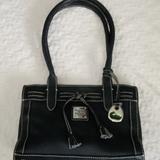 Dooney & Bourke Bags | Dooney & Bourke Mini East/West Leather Tassel Tote Purse Bag | Color: Black/Silver | Size: Os