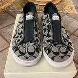 Coach Shoes | Coach Signature Loafer Tennis Shoe | Color: Black/White | Size: 9.5