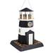 Large Black/White Lighthouse Birdfeeder, 10.25" L X 9.5" W X 14.5" H, 10.25 IN