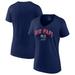 Women's Fanatics Branded David Ortiz Navy Boston Red Sox Big Papi Graphic V-Neck T-Shirt