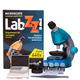 Levenhuk LabZZ M101 Azure 40x-640x Beginner Microscope for Kids with Educational Science Kit and Colourful Gift-Box – Available in 5 Colours