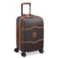 DELSEY Paris - Chatelet Air 2.0 - Hard Cabin Suitcase - 55 x 35 x 25 cm - 38 litres - S - Brown, Brown, S, Suitcase