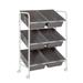 Honey Can Do Rolling Craft Cart Metal in Gray/White | 34 H x 24 W x 14.2 D in | Wayfair CRT-09608