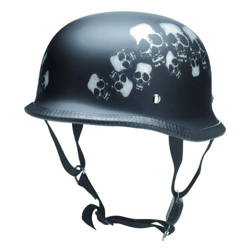 Redbike RK 305 Skull Oldtimer Jethelm, schwarz, Größe XL