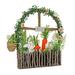 The Holiday Aisle® Easter Garden Windowpane Wood in Brown | 4.3 H x 13.8 W x 18.9 D in | Wayfair 8224549A61D9410FBD171731E6B63C5D