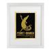 Trinx Vintage Apple Collection 'Fernet Branca' Matted Framed Art Canvas in Brown/Green/Yellow | 22 H x 18 W x 0.75 D in | Wayfair