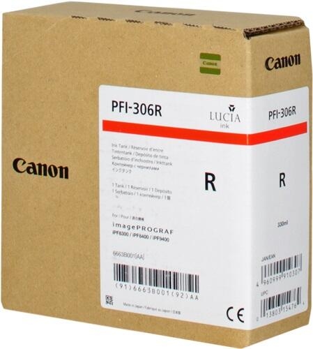 Canon Original PFI-306R Druckerpatrone - rot 330ml Image