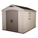 Keter 211203 Factor 8 x 11 All Weather Resistant Outdoor Storage Shed, Taupe - 400