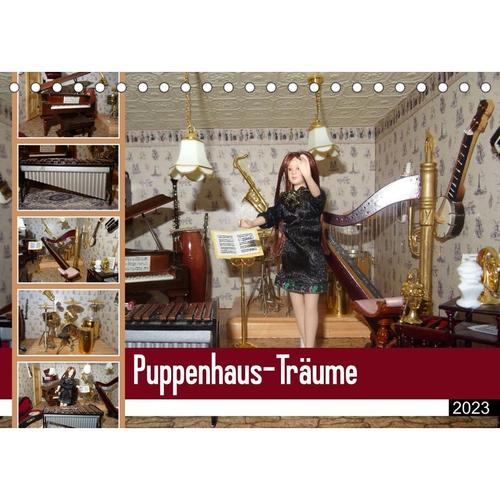 Puppenhaus-Träume (Tischkalender 2023 DIN A5 quer)