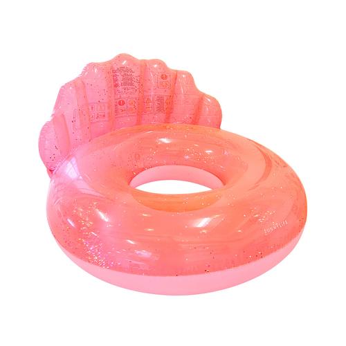 Schwimmring Shell (Ø110 Cm) In Neon Coral