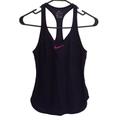 Nike Tops | Nike Dri-Fit Sleeveless Top, Dark Purple With Metallic Pink Swoosh. Xs | Color: Pink/Purple | Size: Xs