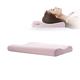 PETAMANIM Contour Memory Foam Pillow, Low Pillow, Thin Pillow, Ergonomic Orthopedic Sleeping Pillow, Hypoallergenic Pillow for Back, Stomach Sleepers,Pink,M