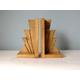 Art Deco Style Bookends, Wooden Bookends, Book Stopper (style 1)