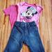 Disney Matching Sets | Minnie Outfit Set | Color: Blue/Pink | Size: 3-6mb