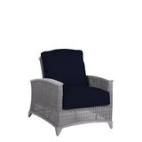 Summer Classics Astoria Patio Chair w/ Cushions Wicker/Rattan in Gray | 35.75 H x 32 W x 52 D in | Wayfair 355624+C513H6455W6455