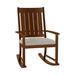 Summer Classics Outdoor Club Rocking Metal Chair w/ Cushions in Brown | 40 H x 24.5 W x 33.5 D in | Wayfair 333460+C0156101W6101