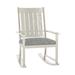 Summer Classics Outdoor Club Rocking Metal Chair w/ Cushions in White | 40 H x 24.5 W x 33.5 D in | Wayfair 333494+C0154325N