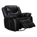 Latitude Run® Recliner Rocking Classic Single Sofa Living Room Chair Home Theater Seat Faux Leather/Polyester/Mildew Resistant | Wayfair