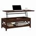 Bush Furniture Key West Lift Top Coffee Table Desk with Storage in Bing Cherry - Bush Furniture KWT348BC-03