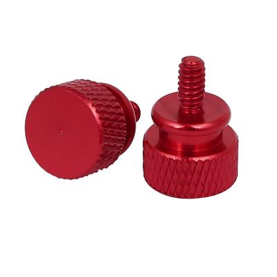 Computer PC Case Fully Threaded Knurled Thumb Screws 6#-32 10pcs