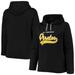 Women's Soft as a Grape Black Pittsburgh Pirates Plus Size Side Split Pullover Hoodie