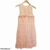 Disney Dresses | Disney Crochet Tierd Dress | Color: Orange/Pink | Size: Lg