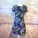 J. Crew Dresses | J Crew Silk Floral Short Sleeve Dress | Color: Blue/Pink | Size: 4