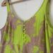 Anthropologie Dresses | Anthropologie Chartreuse Maxi Dress With Lavender Embroidered Flowers - Small | Color: Green/Purple | Size: S