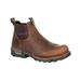 Georgia Boot Eagle One Waterproof Chelsea 4 inch Work Boot w/Steel Toe - Men's Wide Brown 11 GB00337-110W