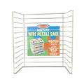 Melissa & Doug Multi-Fit Metal Wire Puzzle Rack 12 inches wide and 0.75 inches deep