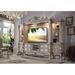 Acme Dresden Entertainment Center In Vintage Bone White Wood in Brown | Wayfair 91470