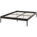 BSD National Supplies Villa White Queen Size Metal Bed Frame Metal in Brown | 15 H x 63.5 W x 83.5 D in | Wayfair BSD-4745-NRB-DOMMY