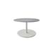Cane-line Go Round Outdoor Coffee Table Large - White Metal in Gray | 17.4 H x 23.7 W x 23.7 D in | Wayfair 5044AW-P065AI