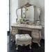 Michael Amini Platine de Royale Vanity Wood in Brown | 30.75 H x 56 W x 27 D in | Wayfair NR09058-201