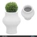 Los Angeles Cast Stone Concrete Pot Planter Concrete in Gray/White | 28.5 H x 24.5 W x 24.5 D in | Wayfair LACS-PL-17 1/4 X 28 1/2-11