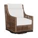 Summer Classics Outdoor Peninsula Gliding Wicker/Rattan Chair w/ Cushions | 40.25 H x 30.25 W x 36.5 D in | Wayfair 420517+C524H6457N