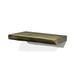 Loon Peak® Live Edge Ebonized Floating Shelf Wood in White | 2 H x 36 W x 9 D in | Wayfair 6F28B55976B14AADAC1B509CC34EBE90