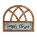 Gracie Oaks Simply Blessed Wall Sign Wall Décor in Black/Brown/Gray | 1.9 H x 15.5 W x 17 D in | Wayfair 75B2500647084018B5760E61F815CA73