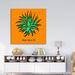 Dakota Fields Abstract Aloe Vera II - Wrapped Canvas Print Canvas, Solid Wood in Green/Orange | 8 H x 8 W x 1.5 D in | Wayfair