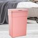 FDW Kitchen Stainless Steel 13 Gallon Motion Sensor Trash Can in Pink | 30 H x 15.3 W x 9.8 D in | Wayfair TC-P605-Pink1