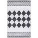 Black/White 72 x 48 x 1.1 in Indoor Area Rug - Foundry Select Augustine 722 Area Rug In Ivory/Black | 72 H x 48 W x 1.1 D in | Wayfair