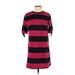 Who What Wear Casual Dress: Pink Stripes Dresses - Women's Size X-Small