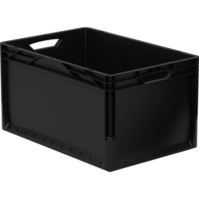 Eurobox schwarz 60x40x32 cm, 62l Lagerkiste Transportbox Kunststoffbox Lagerbox